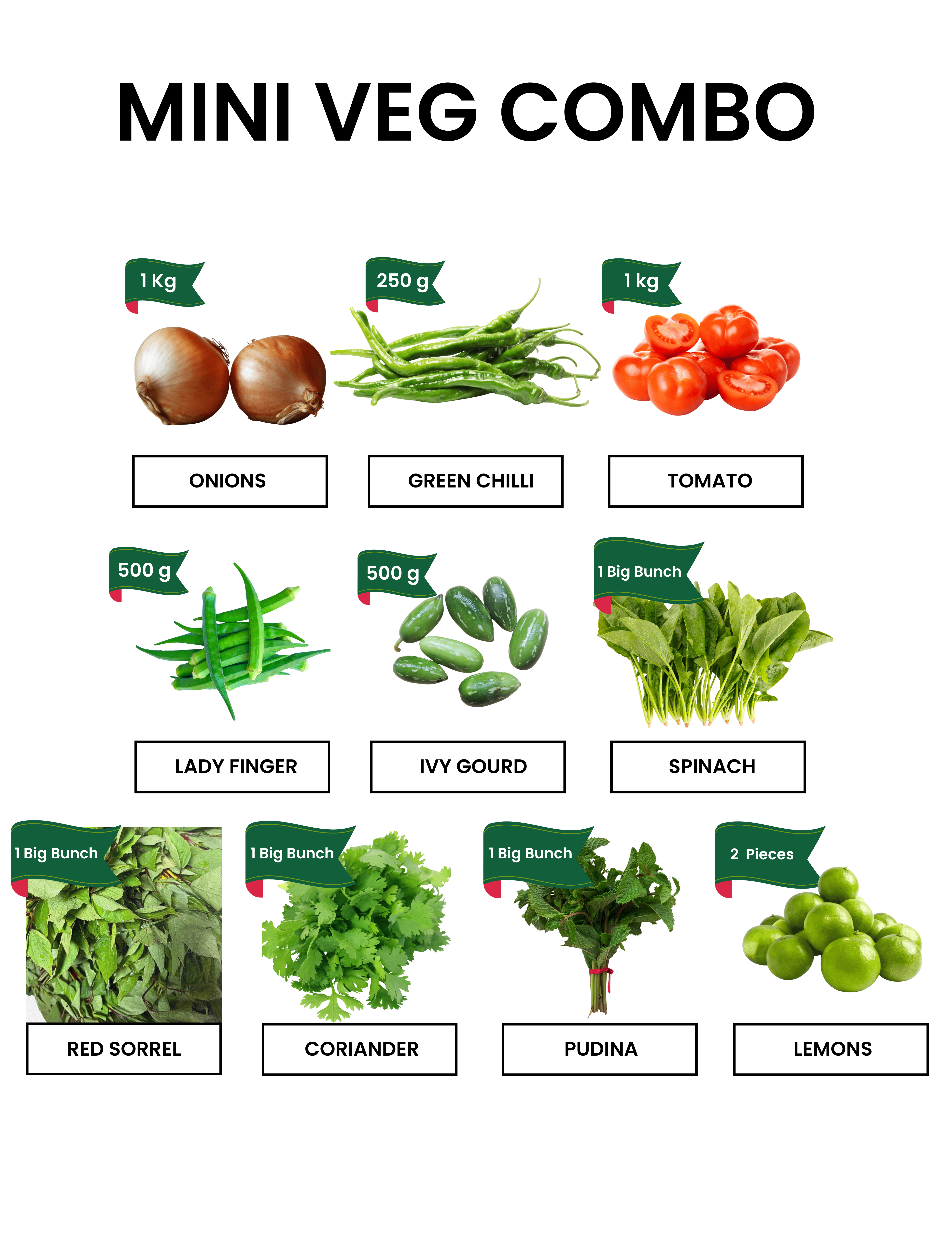 Mini Weekly Vegetable Combo